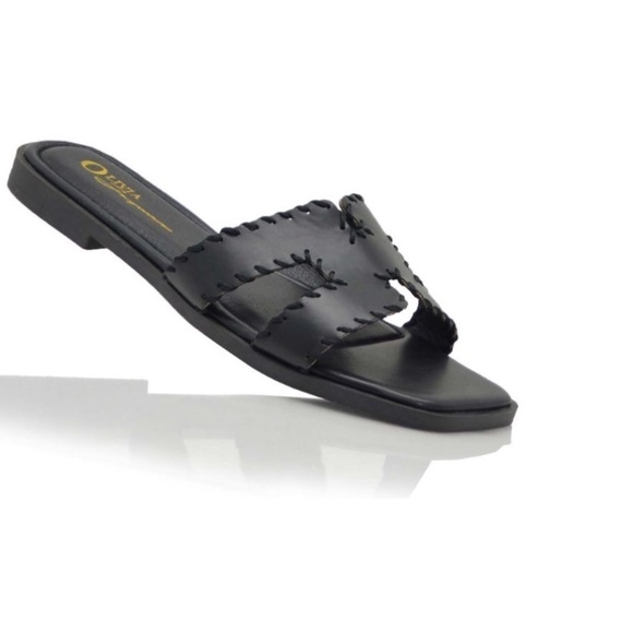 Shoes - 111. Black H Sandals